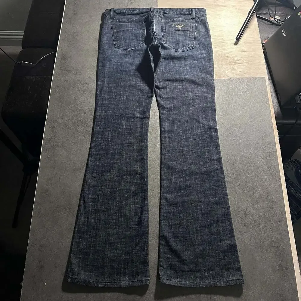 Bebe Premium Denim Women's Dark Wash Bootcut Jeans Made in USA Size 30
